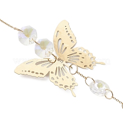 201 подвеска-коннектор из нержавеющей стали и стеклянные подвески-ловец солнца&nbsp;HJEW-JM04732-01