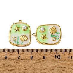 Подвески из нержавеющей стали 304 с эмалью&nbsp;X1-STAS-L299-18G-02