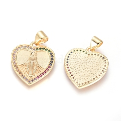 Латунные микро проложить кубического циркония подвески KK-I657-35G