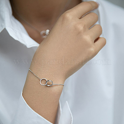 Комплекты браслетов и ожерелий с кольцами из стерлингового серебра TF4360-3