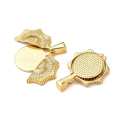 Латунные микропаве кубические цирконии открывающиеся подвески&nbsp;KK-D012-01G