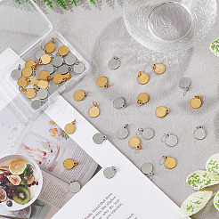 48 шт. 2-х цветные подвески из нержавеющей стали 304 STAS-FH0002-29B