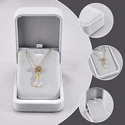Бархатную коробочку кулон CON-WH0088-35C