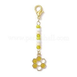 4шт 4 стиля подвеска из сплава эмали украшения HJEW-JM01696