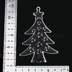 Прозрачные пластиковые большие подвески KY-T042-07