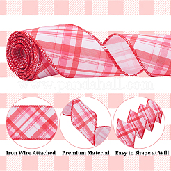 15 ярд полиэстеровой ленты с узором «тартен»&nbsp;OCOR-PH0007-70