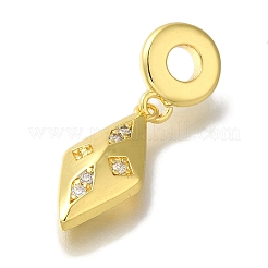 Стеллажное покрытие латунь проложить прозрачный кубический цирконий европейские подвески с подвесками KK-H485-22G