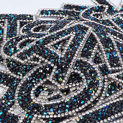 Блестящие стразы на заплатках утюгом&nbsp;DIY-FG0001-28B