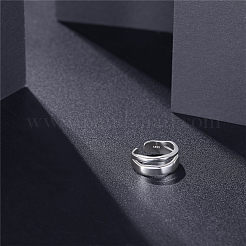 925 кольцо-манжета из серебра {925} пробы с родиевым покрытием JR781A