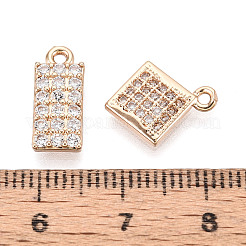 Латунные микро проложить кубического циркония подвески KK-T072-49G