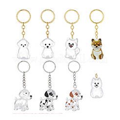8 Stück 8 Stile Eisen pro Schlüsselanhänger&nbsp;KEYC-PH0002-27
