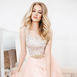 Цветок стекло исправление горный хрусталь FIND-WH0148-265A-01