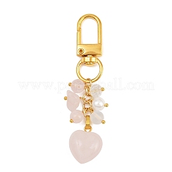 Natürliche Rose Quarz Anhänger Dekorationen&nbsp;HJEW-JM04150-01