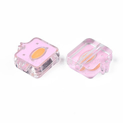 Прозрачные акриловые бусины ACRC-S039-09F