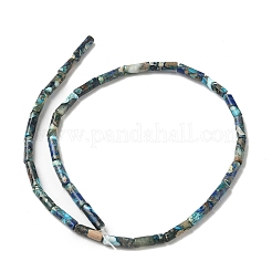 Собранные синтетические бирюзовые и имперские нитки из бисера яшмы G-D0006-A01