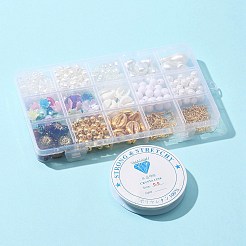 DIY имитация жемчуга серьги браслет ожерелье изготовление комплект DIY-FS0003-09