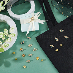 12 шт. эмалевая брошь в виде пчелы JEWB-FH0001-46