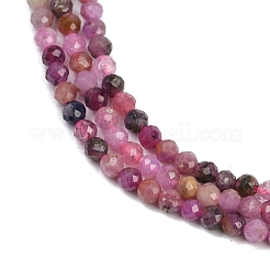 Натуральные рубиновые бисерные пряди G-P572-B01-2.5mm