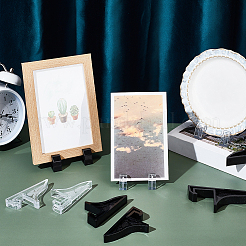 24шт 6 стиля прозрачный акриловый держатель дисплея для фоторамки ODIS-GA0001-61