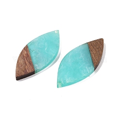 Большие подвески из смолы и дерева WOOD-F015-12