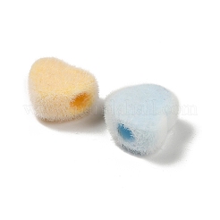 Флокированные непрозрачные акриловые бусины&nbsp;OACR-I026-02C