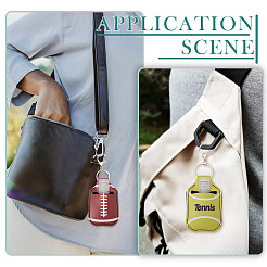 7 шт. 7 стиля подвесные украшения из сплава искусственной кожи AJEW-TA0002-52