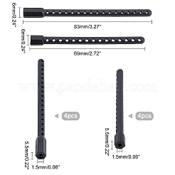 4 шт. Hsp 1/10 аксессуары пластиковый автомобильный корпус колонки для 94122 TOOL-WH0130-73