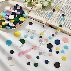 140шт 30 стиля окрашенные бусины из натурального дерева WOOD-PH0003-37