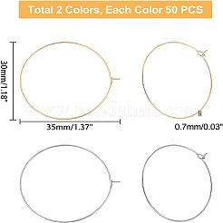 100 шт. 2 цвета 316 хирургическая нержавеющая сталь бокалы кольца подвески STAS-UN0028-95B