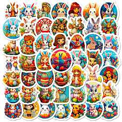 Пасхальный кролик бумажная наклейка STIC-C013-02