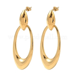 Boucles d'oreilles pendantes en acier inoxydable 304&nbsp;EJEW-K330-07G