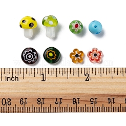 50шт 4 стиля ручной работы бусины лэмпворк&nbsp;LAMP-FS0001-06