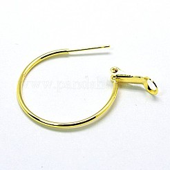 真鍮製フープピアス  ゴールドカラー  20x1.2mm&nbsp;EC259-G