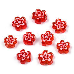 Millefiori a mano fili di perline di vetro&nbsp;LAMP-N029-017B-04