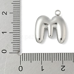 Подвески с инициалами из нержавеющей стали 304 STAS-S186-12M-P