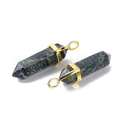 Кулоны из натуральной яшмы камбаба с острым носком&nbsp;G-G025-01G-17