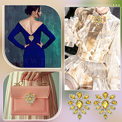 Стеклянные кабошоны со стразами RGLA-FG0001-28S-05