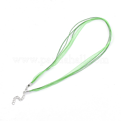 Fabrication de colliers avec cordon en cire et organza&nbsp;NCOR-T002-239