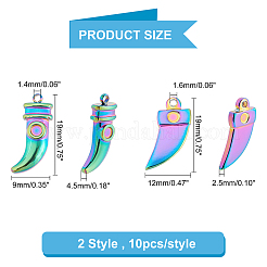 20 шт. 2 подвески из нержавеющей стали 201&nbsp;STAS-DC0010-29