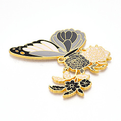 Подвески из эмалированного сплава с гальванопокрытием&nbsp;ENAM-N056-399-G