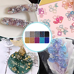 14450 lot de perles opaques bicolores&nbsp;GLAA-PH0004-69
