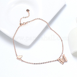 925 браслет-цепочка из стерлингового серебра AJEW-Z029-01RG