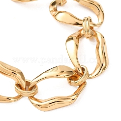 304 Edelstahl Nuggets Gliederkettenarmbänder für Damen&nbsp;BJEW-P348-01B-G