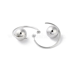 Серьги-гвоздики из нержавеющей стали 304 EJEW-M249-02P