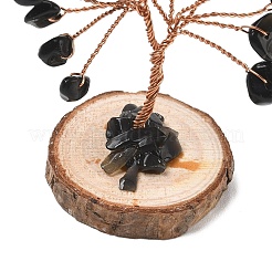 Chips de obsidiana natural decoraciones del árbol de la vida&nbsp;GG-CBAEDF6-01O