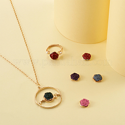 100 шт. 10-цветные кабошоны из непрозрачной смолы CRES-YS0001-06