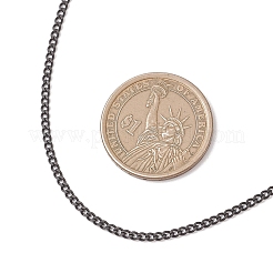 Ожерелья из витой цепи из нержавеющей стали 304 толщиной 2.5 мм для женщин и мужчин&nbsp;NJEW-JN05819-02