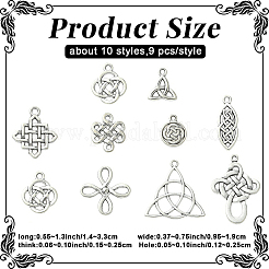 90 шт. 10 стиля&nbsp;TIBEP-YW0002-37