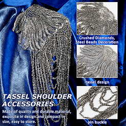 2 шт. эполеты с кисточками из смоляных бусин FIND-FH0016-57A