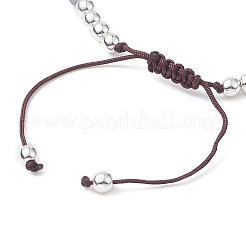 Malocchio lampwork e braccialetto di perline intrecciate in vetro&nbsp;BJEW-JB09413